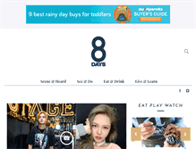 Tablet Screenshot of 8days.sg